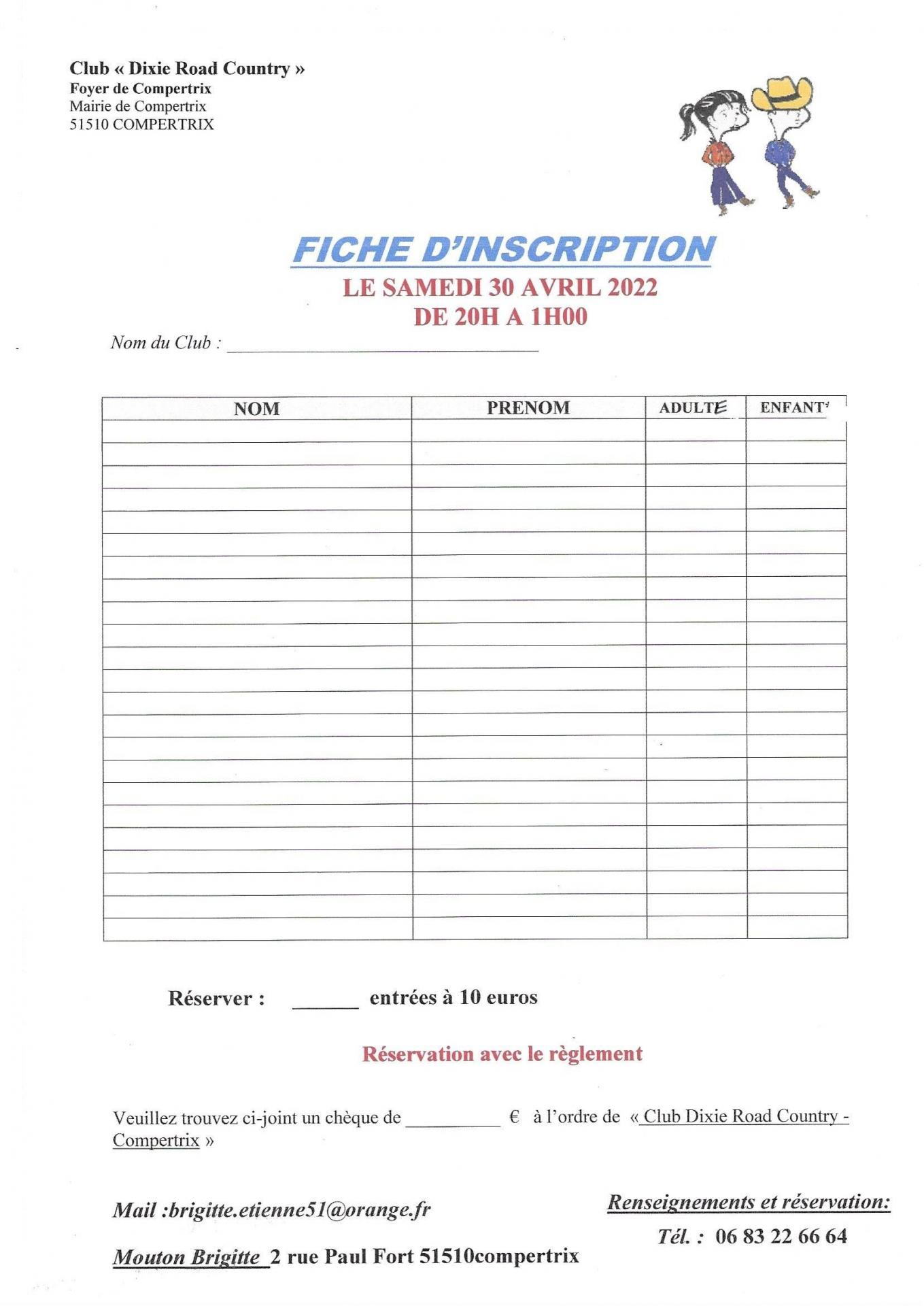 Fiche inscription bal toly 30 04 2022